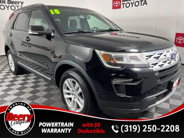 Certified 2018 Ford Explorer XLT Shadow Black 1