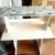 WHITE COFFEE NOOK TABLE WITH 1 BENCH 2 thumbnail