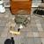 Vintage Milo Baughman style glass & brass swivel table B85 1 thumbnail