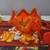 Viking Epic 6 Petal Compote Persimmon Orange 7" Pedestal Footed Art Gl 2 thumbnail