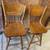 Solid Oak Embossed Swivel Barstools 1 thumbnail