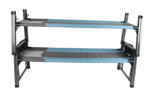 Timber Ridge Stacking Cot, Blue, Adult, 81.8” x 32.5” x 50.7"NEW 1