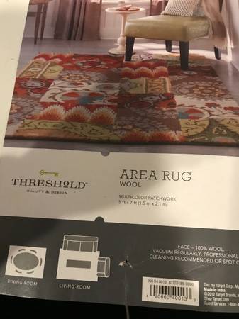 Threshold 5x7 Area Rugs, 100% Wool 1
