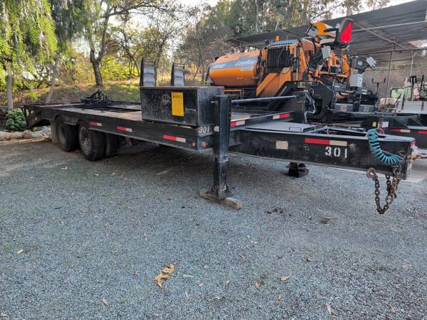 Heavy equipment trailer. 1
