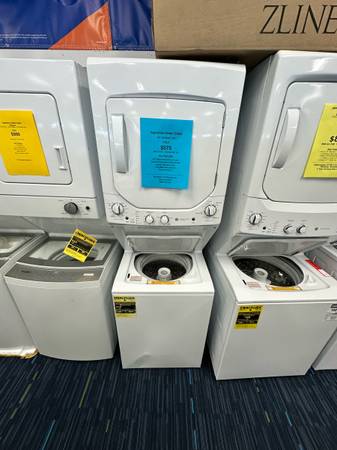 24” preowned GE Topload Stack unit 1