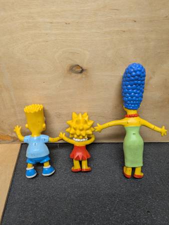 Vintage Simpsons Bendy Figure Set - collectibles - by owner