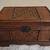 VINTAGE BROWN WOOD WICKER TRUNK WITH METAL LATCH 1 thumbnail