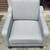 Grey accent chair w/black legs! Clean and comfy! 2 thumbnail