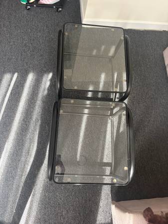 glass end tables 1