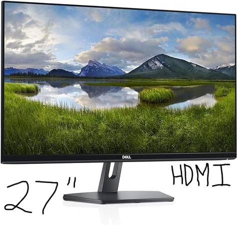 HUGE Dell 27" LED LCD Computer Monitor IPS HDMI Full HD 1080p 1