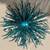 GLITTERED AND SEQUINED BURST ORNAMENT, TURQUOISE (Set of 4) 2 thumbnail