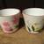 TWO GREENBRIER INTERNATIONAL PLANTER POT 4.75" X 4" FLOWERS BUTTERFLY 1 thumbnail
