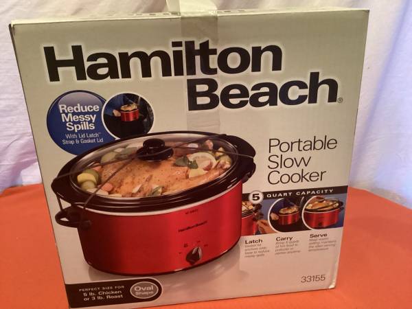 Hamilton Beach Portable 5 Quart Slow Cooker 1