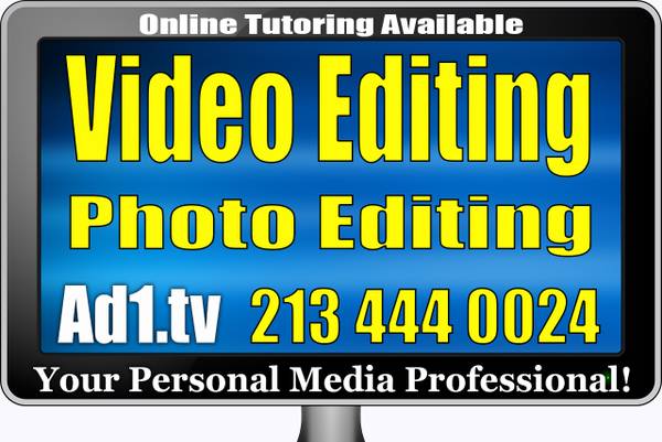 Affordable Video Photo Sound Editing Tutoring - Photoshop 1