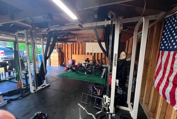 Paramount cable crossover 250lbs each weight stack 1