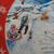 SELDOM SEEN ORIGINAL 1950's GRAPHIC SNOW SAUCER 3 thumbnail