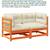 vidaXL Garden Sofa Set - Wax Brown Solid Pine - Wood Medium Modular..! 1 thumbnail