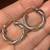 Yellow and White Gold Hoop Earrings   Excellent Condition 7 thumbnail