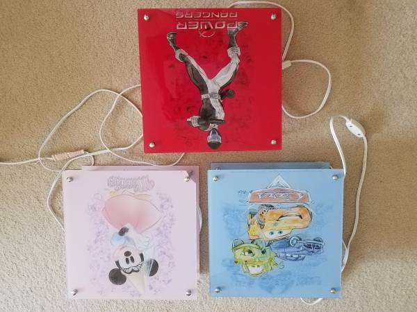 DISNEY NIGHT LIGHTS CARS MINNIE POWER RANGER 1