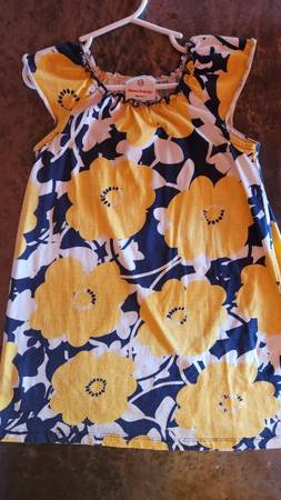 Hanna Andersson yellow/blue floral sundress 1