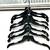 Uniplast industries Black Plastic Multifunctional Hangers Pack of 8 2 thumbnail