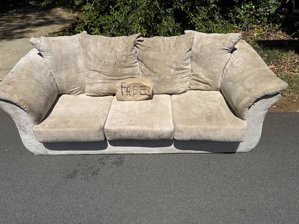 FREE Couch – 88” – Curb Alert (Just Put Out Front) 1
