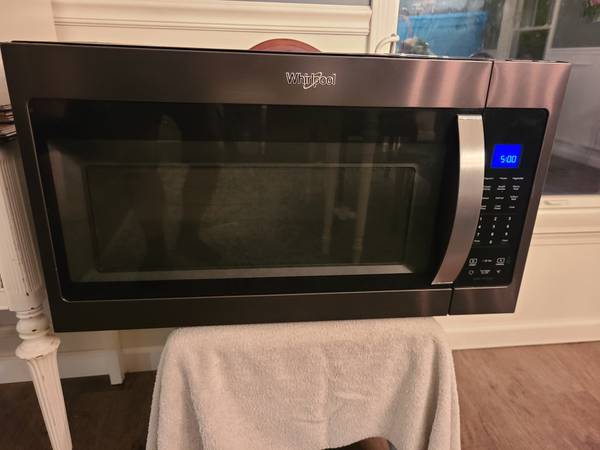 Whilpool over range microwave slate color for parts or repair 1
