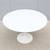 Mid-Century Eero Saarinen for Knoll 47" Round White Tulip Dining Table 4 thumbnail