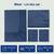 SONORO KATE King Sheets 100% Egyptian Cotton 1200 Thread Count 4PC Navy Blue 7 thumbnail