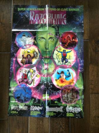 Clive Barker Razorline Comics Poster (1993) 1