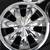 18" Cabo 18x7.5 Chrome Aluminum Wheels Rims 4x100 4x108 Bolt Great 5 thumbnail
