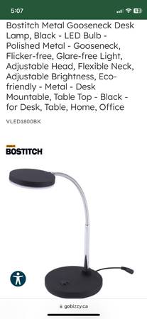DESK LAMP  LED  BOSTICH 1
