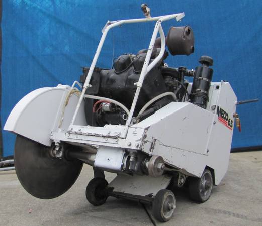 Meco 65 Self Propelled 25" Blade Concrete Saw Wisconsin 65HP Gasoline 1