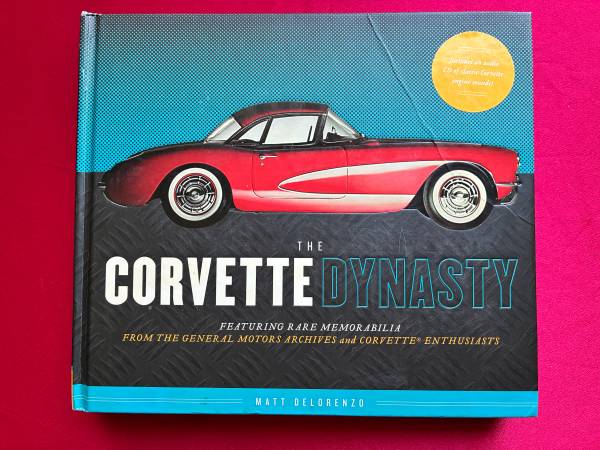 The Corvette Dynasty Hardcover Book Matt DeLorenzo Memorabilia CD Complete 1