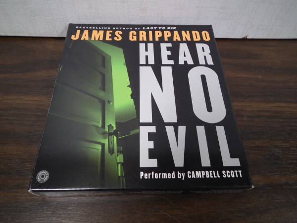 HEAR NO EVIL BY JAMES GRIPPANDOCD AUDIO BOOK, LIKE NEW 1