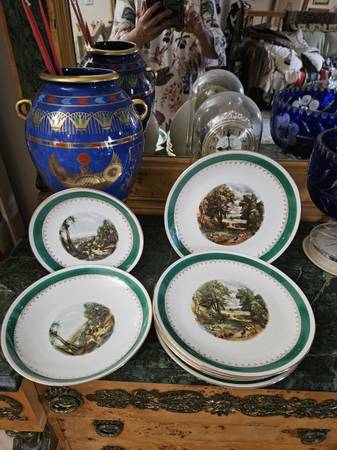 Ongoing Sale Bavaria Lenox Lamoges lilac plate tea cup violet glassware dinner 1