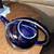 Hall Teapot #0443 Rare Cobalt Blue and Floral Gold  Accents 10 thumbnail