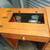 White Electric Sewing Machine w/sewing cabinet & instructions 2 thumbnail