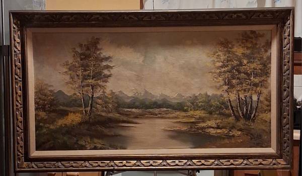 Original Arthur Duvalle Landscape Oil Painting 1