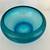 Fenton 8" celeste blue stretch glass cupped bowl 1920s 13 thumbnail