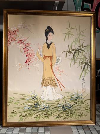 Oriental painting on canvas 1