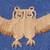 Two Vintage 1970's Large Owl Macramé Wall Hanging. 4' wing span 14 thumbnail