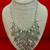 GIVENCHY CRYSTAL DROP BIB NECKLACE AND DROP EARRINGS IN SILVER-TONE ME 1 thumbnail