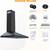 FIREGAS BLACK RANGE HOOD 30 INCH 450 CFM WALL MOUNT DUCT/DUCTLESS GEST 2 thumbnail