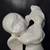 Vintage Collectible Angel Figurine Playing Lyre~Harp White Glossy Ceramic 12" H 21 thumbnail