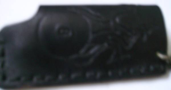 Leather Lighter Holder w/key chain 1