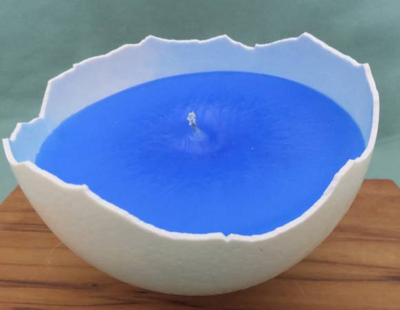 Genuine Ostrich Egg-Shell Candles 1