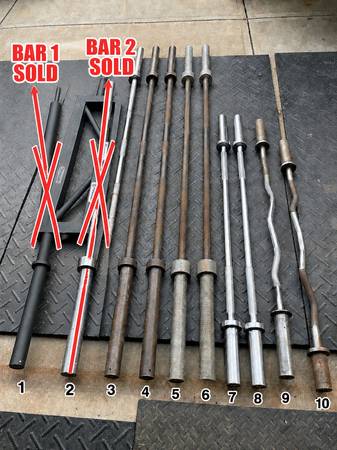 Olympic Barbells ($25 - $100) 1