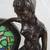 Art Nouvea Bronze Tone Lady Tiffany Style Stained Glass Table Lamp 17" 4 thumbnail