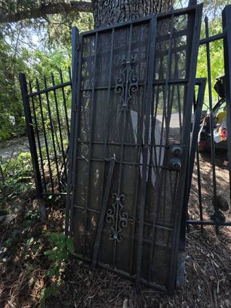 Screen security metal gates. Fence metal gate 1